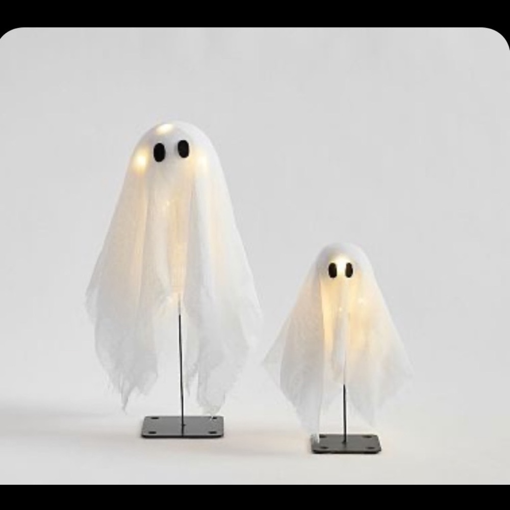 Pottery Barn set of 2 mini ghosts